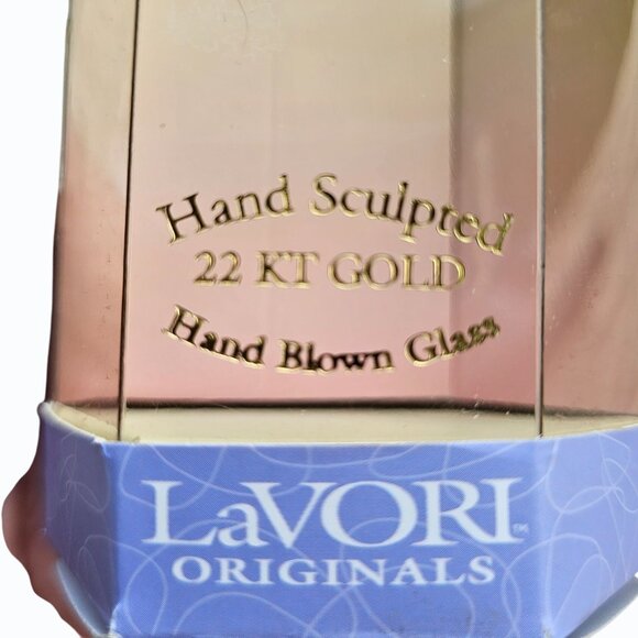 LaVori Originals Elegant Glass and 22 KT Gold "Get Well Soon" Angel Figurine - Picture 4 of 12